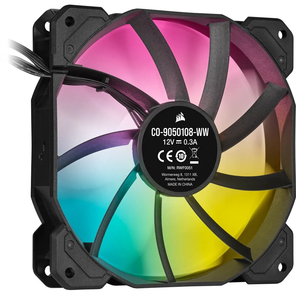 Corsair iCUE SP120 RGB ELITE Performance 120mm PWM Fan Single Pack (CO-9050108-WW) image 1