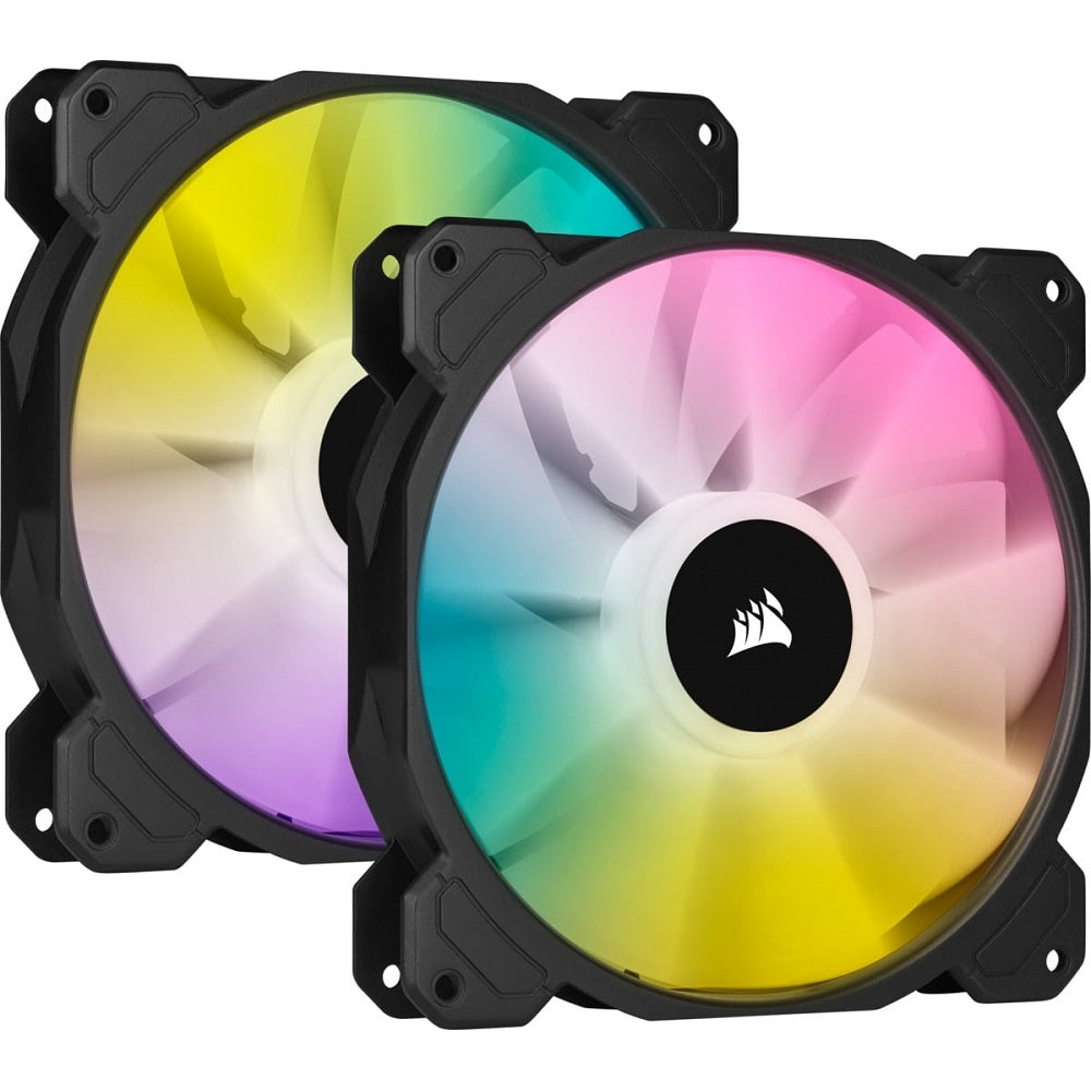 Corsair iCUE SP140 Dual Fan Kit with Lighting Node CORE RGB ELITE Performance 140mm PWM Fan (CO-9050111-WW) image 1