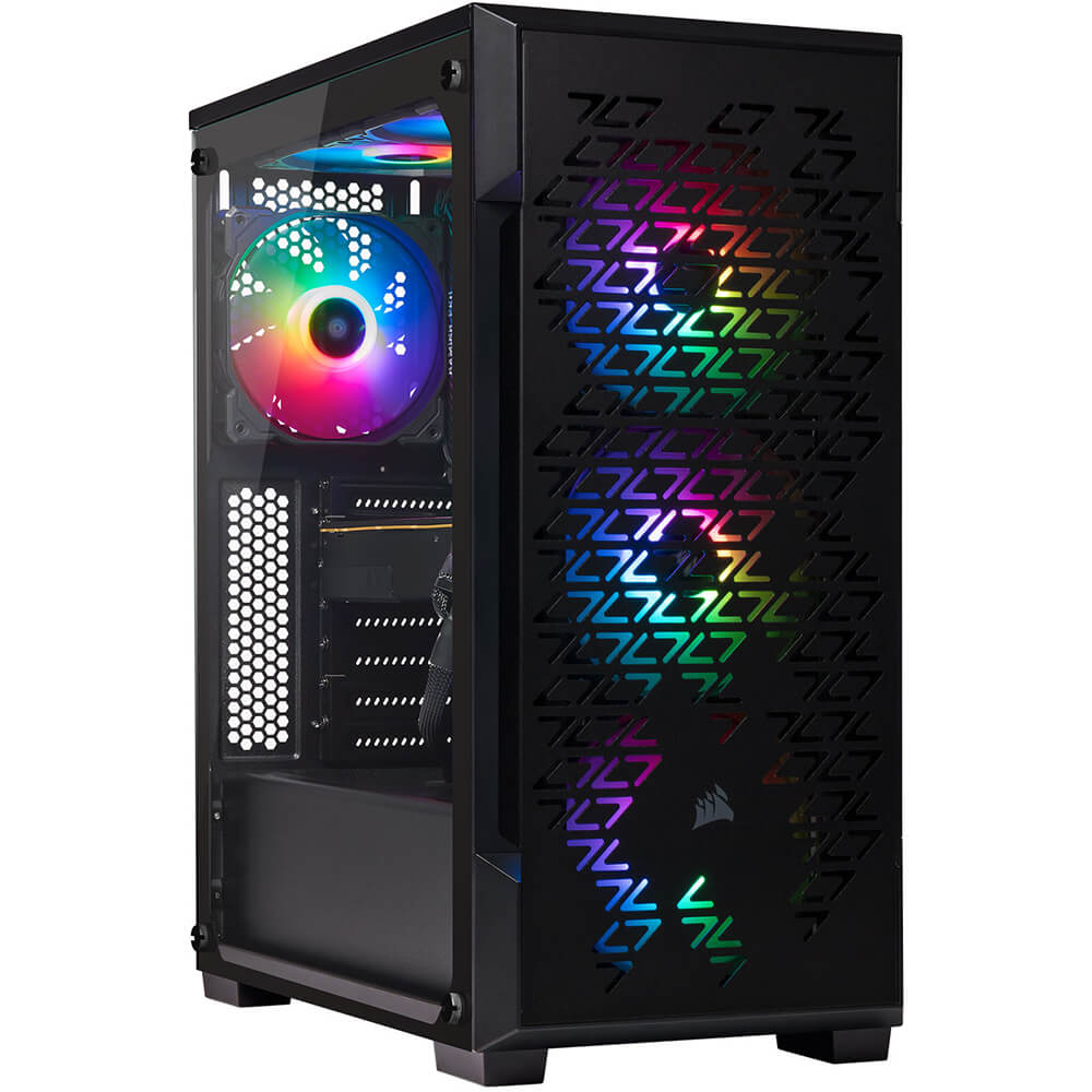 Corsair iCUE 220T RGB Mid-Tower Smart Case – Black image 2