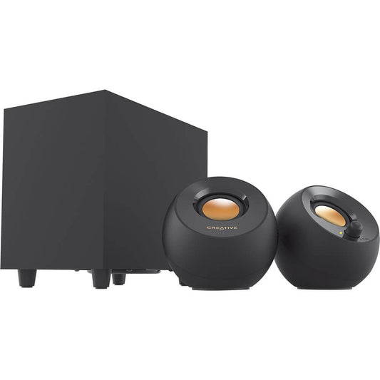 Creative Pebble Plus 2.1 USB-Powered Desktop Speakers With Subwoofer – Black (Creative Pebble Plus) image 1