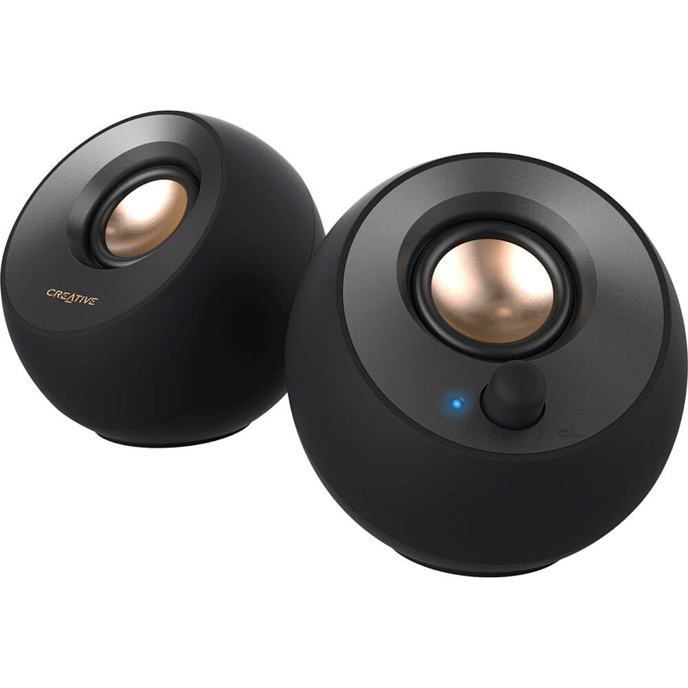 Creative Pebble V2 2.0 USB Desktop Speaker – Black (Creative Pebble V2)