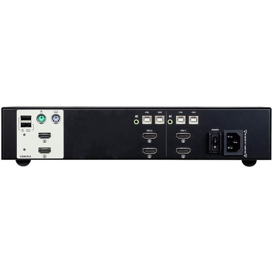 ATEN 2-Port USB HDMI Dual Display Secure KVM Switch PSS PP v3.0 Compliant (CS1142H) image 2