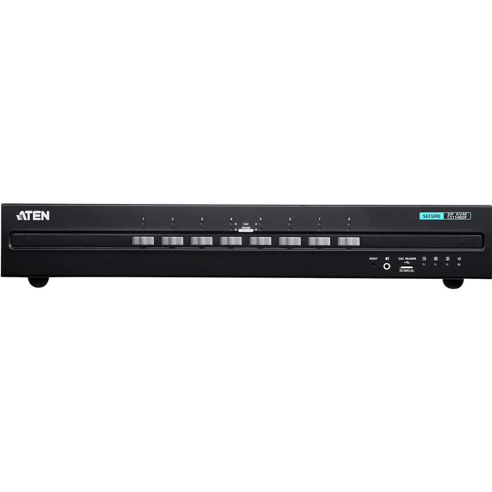 ATEN 8-Port USB DisplayPort Dual Display Secure KVM Switch PSS PP v3.0 Compliant (CS1148DP) image 1