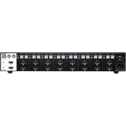 ATEN 8-Port USB DisplayPort Dual Display Secure KVM Switch PSS PP v3.0 Compliant (CS1148DP) — front view