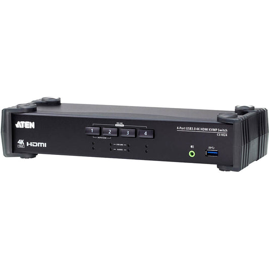 ATEN 4-Port USB 3.0 4K HDMI KVMP Switch with Audio Mixer Mode (CS1824) image 2