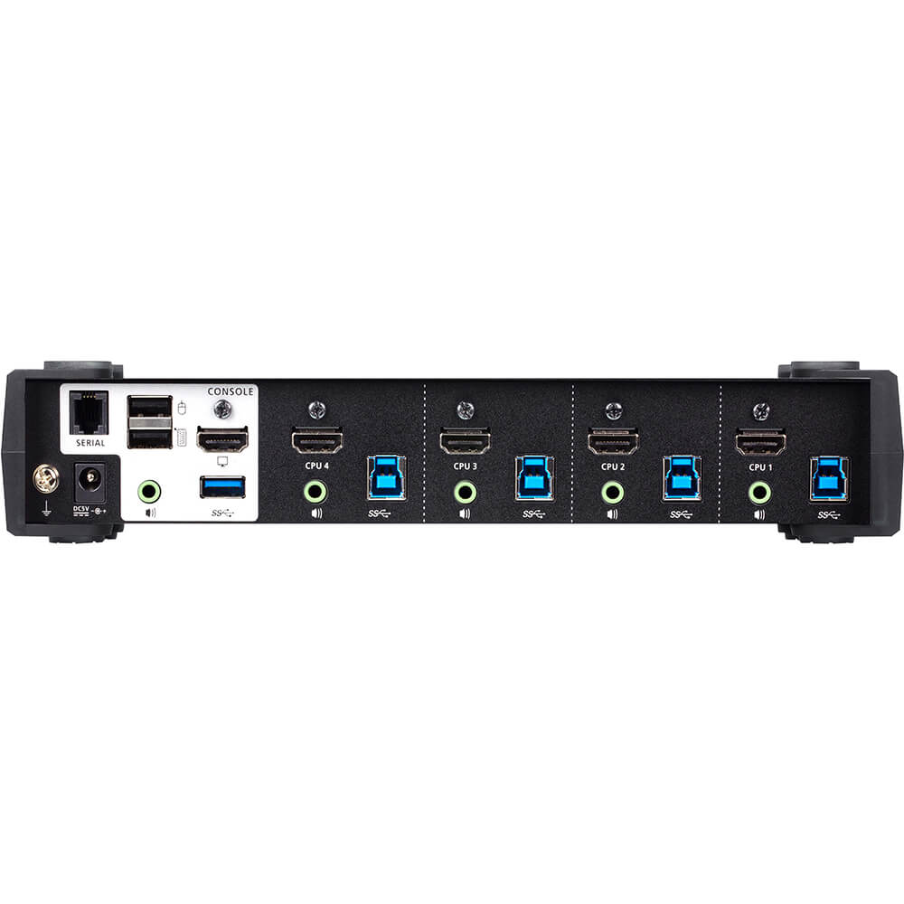 ATEN 4-Port USB 3.0 4K HDMI KVMP Switch with Audio Mixer Mode (CS1824) image 3