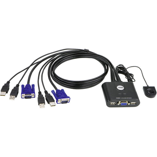 ATEN 2-Port USB VGA Cable KVM Switch (CS22U) image 1