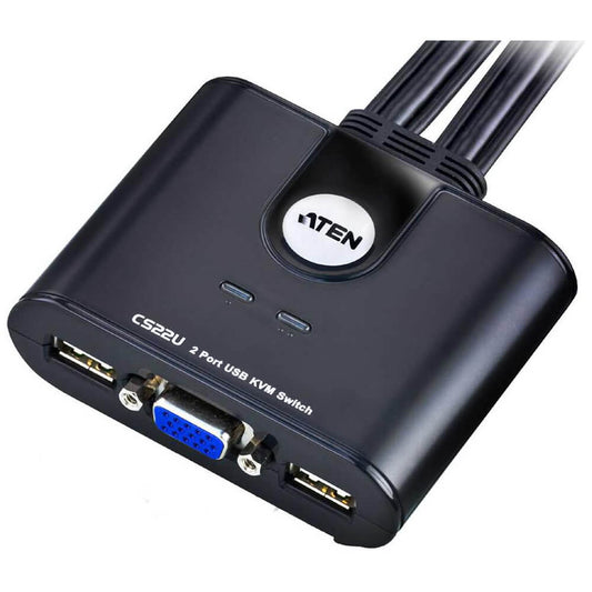 ATEN 2-Port USB VGA Cable KVM Switch (CS22U) image 2