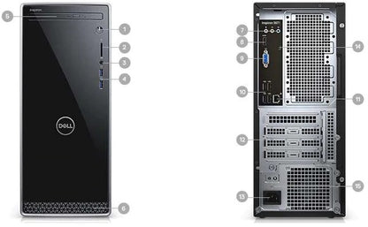 Dell Inspiron 3671 Mini Tower Desktop PC – Core i3-9100 / 8GB RAM / 1TB HDD / Win 10 Home (IS3671-i3-9100-8-1-10S) — detail v