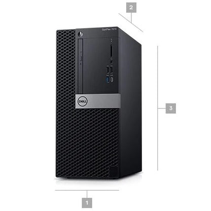 Dell OptiPlex 7070 Mini Tower Desktop PC – Core i7-9700 / 8GB RAM / 1TB HDD / Win 10 Pro (N007O7070MT) — in use