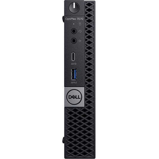Dell OptiPlex 7070 MFF Desktop PC – Core i7-9700T / 16GB RAM / 256GB SSD / Win 10 Pro (N012O7070MFF) image 1