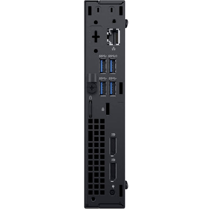 Dell OptiPlex 7070 MFF Desktop PC – Core i7-9700T / 16GB RAM / 256GB SSD / Win 10 Pro (N012O7070MFF) — rear view