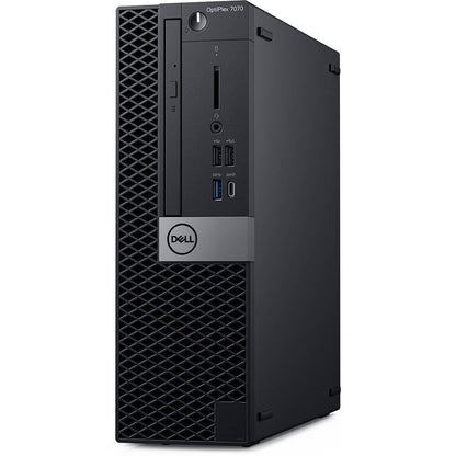 Dell OptiPlex 7070 SFF Desktop PC – Core i7-9700 / 8GB RAM / 256GB SSD / Win 10 Pro (N011O7070SFF) — side view