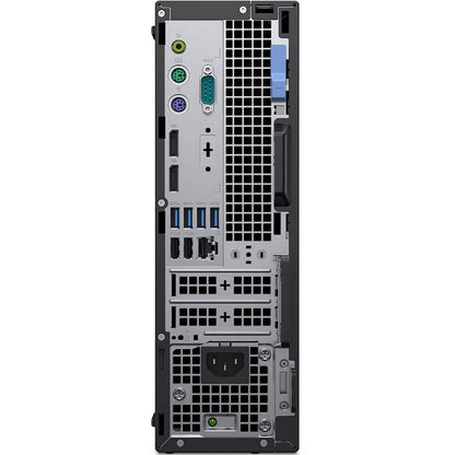 Dell OptiPlex 7070 SFF Desktop PC – Core i7-9700 / 8GB RAM / 256GB SSD / Win 10 Pro (N011O7070SFF) — rear view