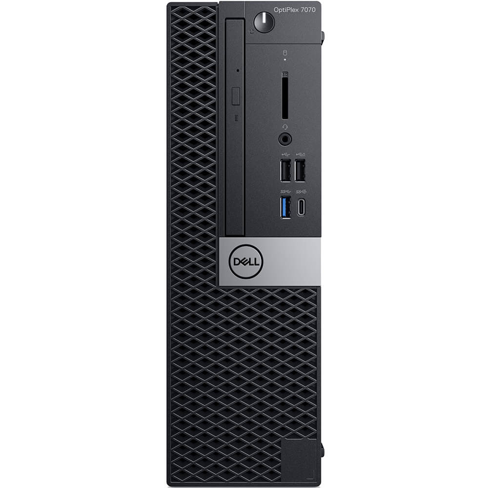 Dell OptiPlex 7070 SFF Desktop PC – Core i7-9700 / 8GB RAM / 256GB SSD / Win 10 Pro (N011O7070SFF)