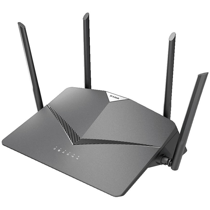 D-Link Wireless AC2600 Smart Wi-Fi Router (DIR-2640) — rear view