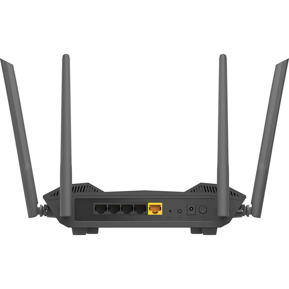 D-Link Smart AX1500 Wi-Fi 6 Gigabit Router (DIR-X1560) — rear view