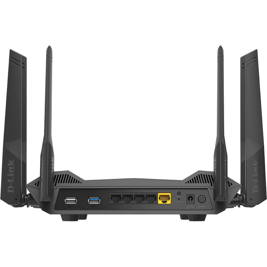 D-Link Smart AX5400 Wi-Fi 6 Gigabit Router (DIR-X5460) — rear view