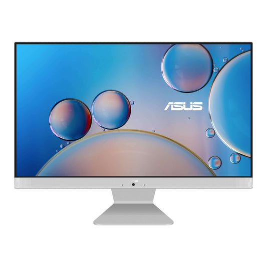 ASUS M3400 All-in-One Desktop PC – Ryzen 5-7520U / 23.8″ FHD / 8GB RAM / 512GB SSD / Win 11 Home / White (M3400WFAK-58512W0W) image 1