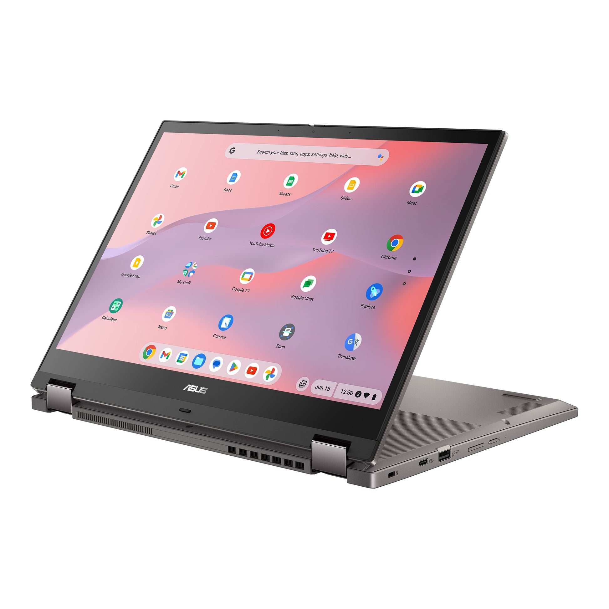 ASUS Chromebook CX34 Flip Notebook PC – Core i3-1215U / 14.0″ WUXGA Touch / 8GB RAM / 256GB SSD / Chrome OS / Grey (CX3401FBA