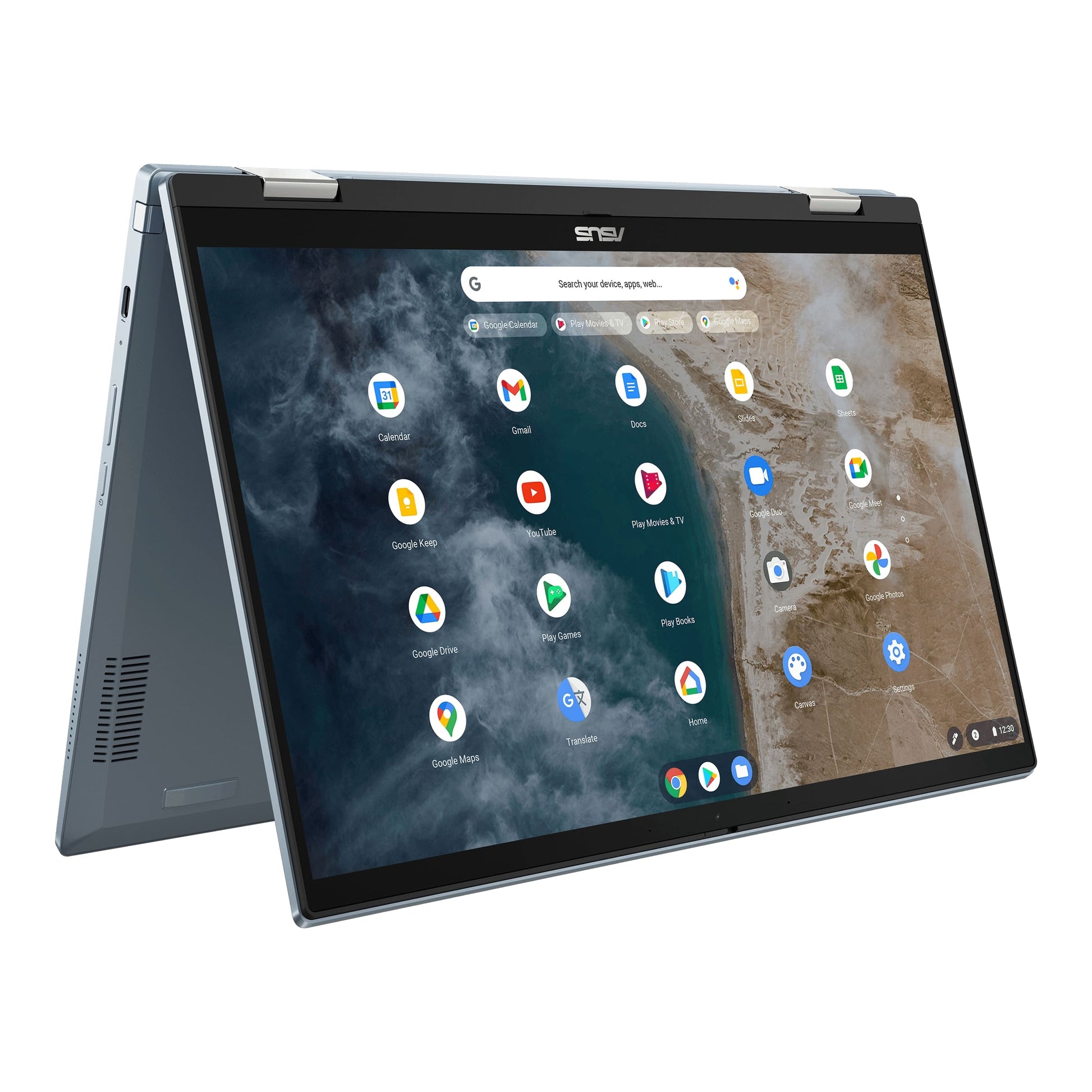 ASUS Chromebook Flip CX5 Advanced Notebook PC – Core i3-1110G4 / 14.0″ FHD Touch / 8GB RAM / 128GB SSD / Chrome OS / Blue (CX
