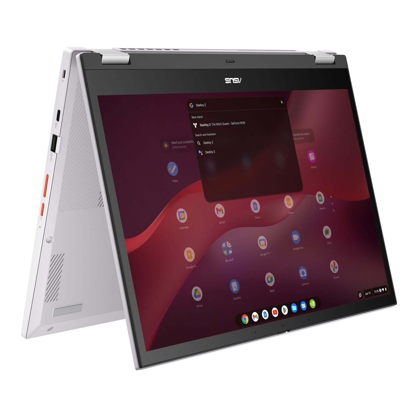 ASUS Chromebook Vibe CX3401 Flip Notebook PC – Core i3-1215U / 14.0″ WUXGA Touch / 8GB RAM / 256GB SSD / Chrome OS / Pearl Wh