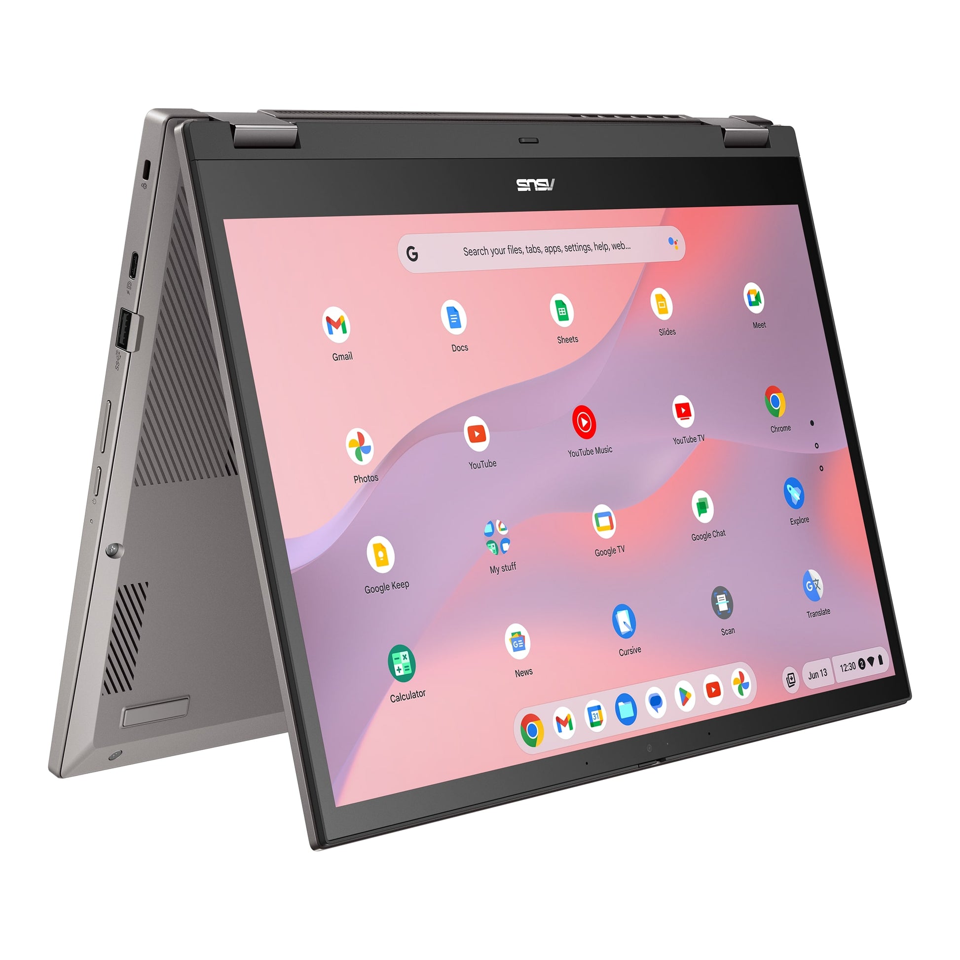 ASUS Chromebook CX34 Flip Notebook PC – Core i3-1215U / 14.0″ WUXGA Touch / 8GB RAM / 256GB SSD / Chrome OS / Grey (CX3401FBA