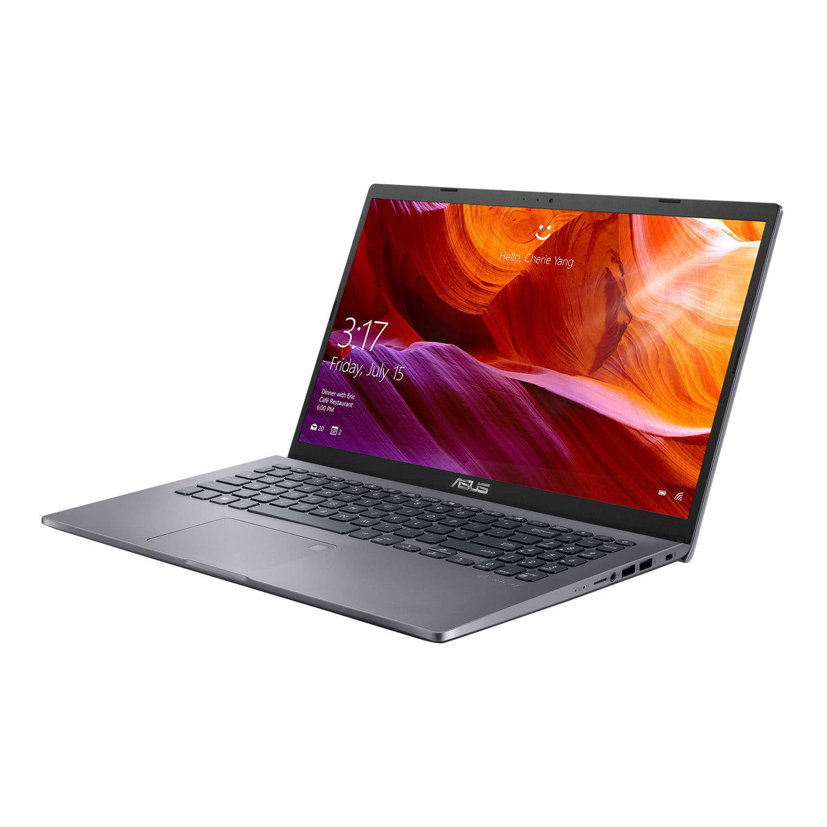 ASUS M509BA Notebook PC – A9-9425 / 15.6″ HD / 8GB RAM / 256GB SSD / Win 10 Home / Grey (M509BA-A982GT) — front view