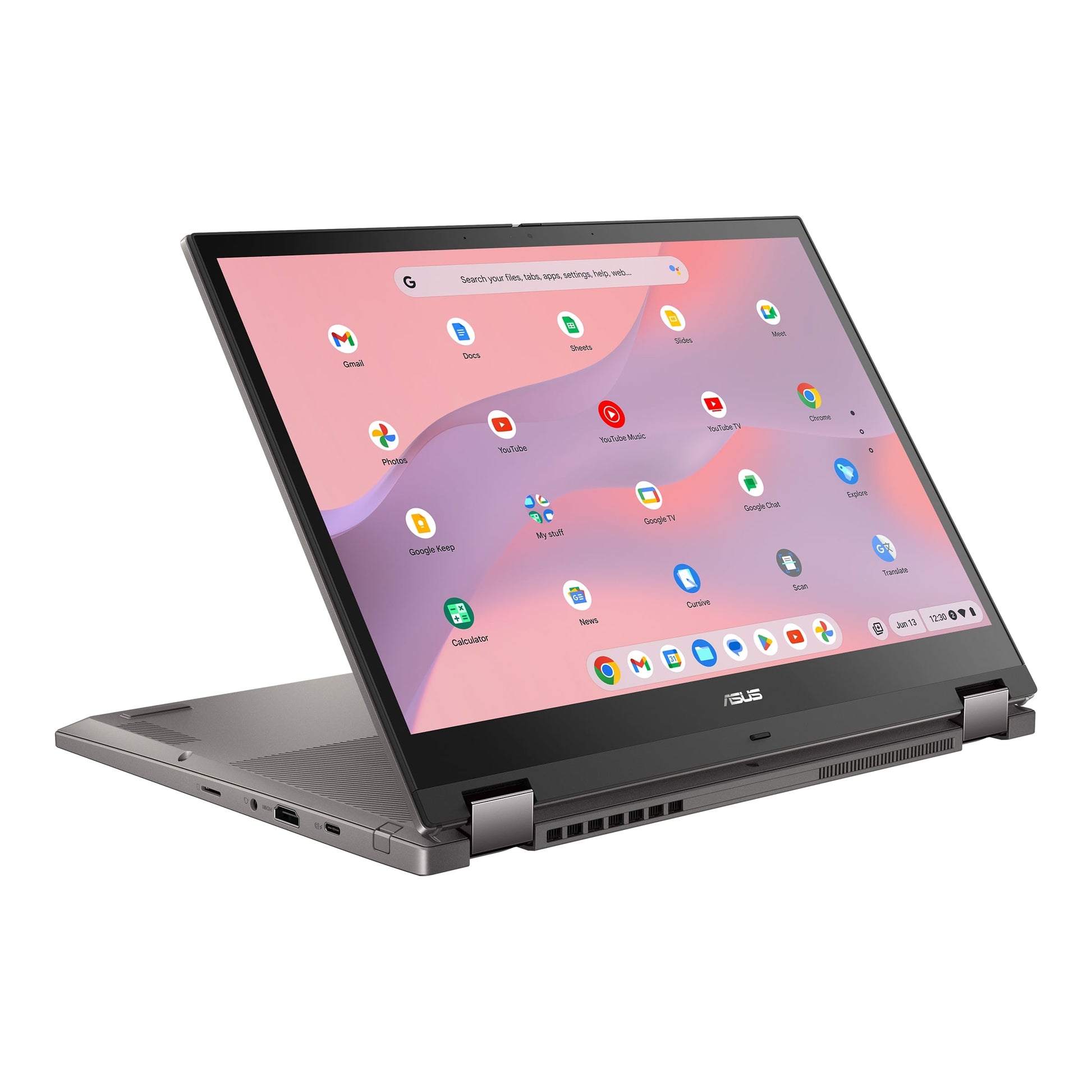 ASUS Chromebook CX34 Flip Notebook PC – Core i3-1215U / 14.0″ WUXGA Touch / 8GB RAM / 256GB SSD / Chrome OS / Grey (CX3401FBA