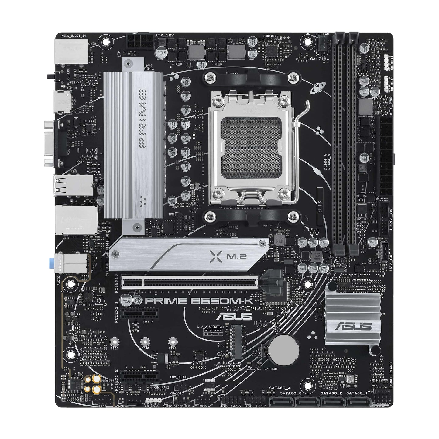 ASUS Prime B650M-K AM5 Micro-ATX Motherboard (90MB1F60-M0EAY0) image 1