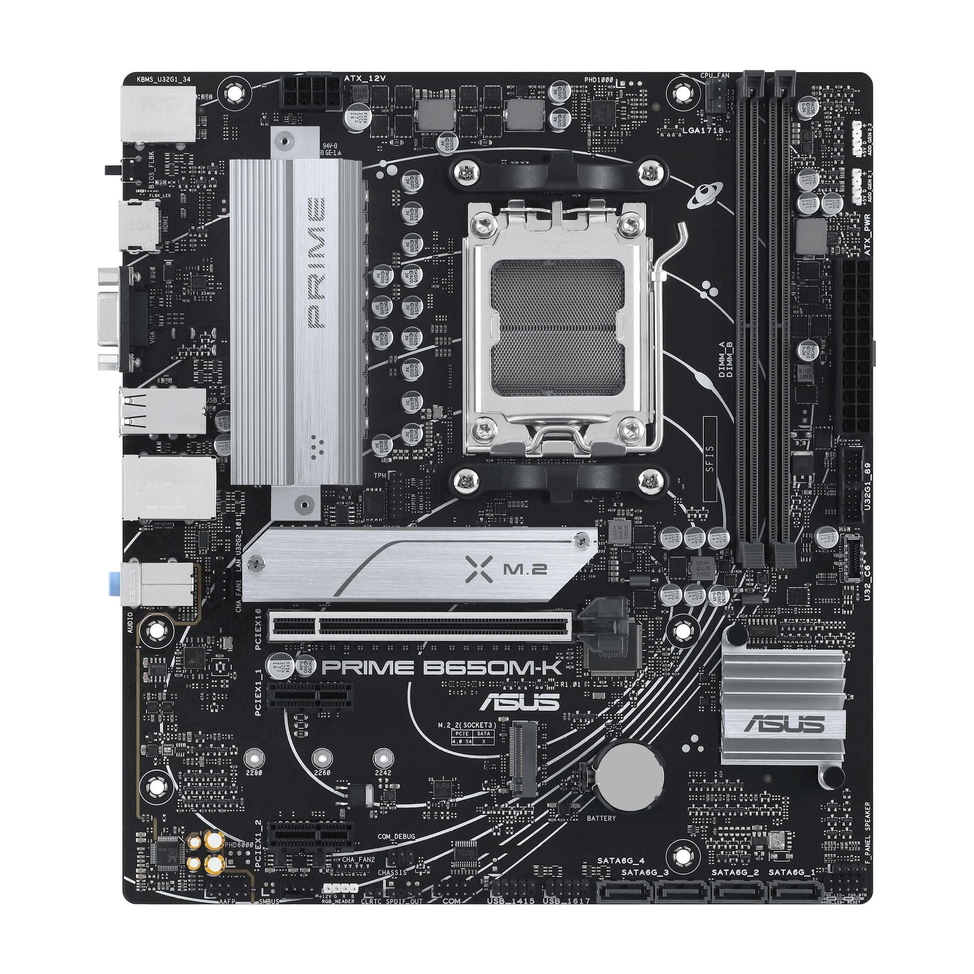 ASUS Prime B650M-K AM5 Micro-ATX Motherboard (90MB1F60-M0EAY0) image 1