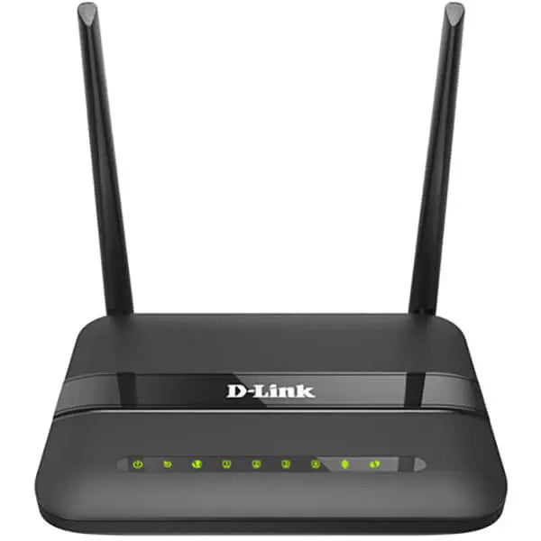 D-Link ADSL/2/2+ N300 4-port Fast Ethernet Wireless Router (DSL-124)
