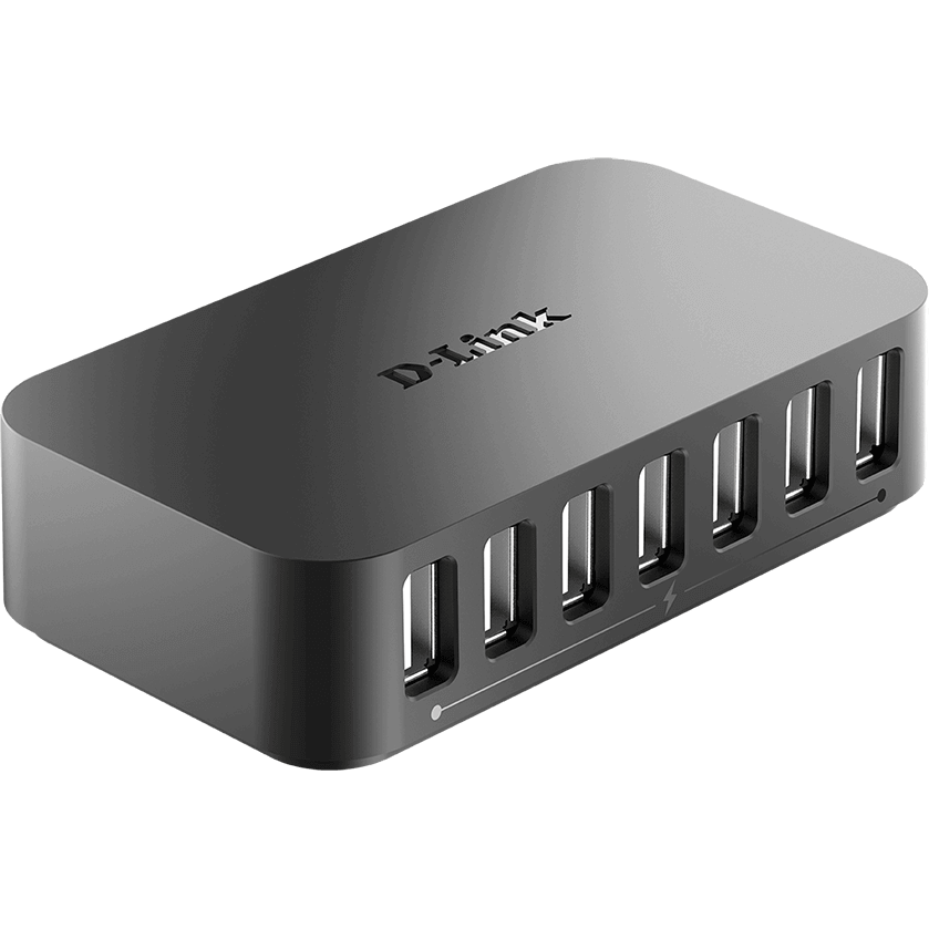 D-LINK 7 Port USB Hub (DUB-H7) — front view