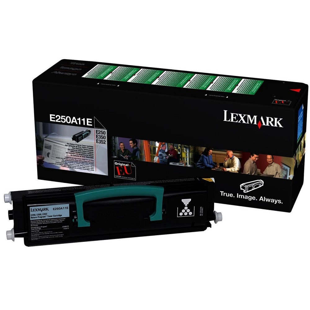 Lexmark E250A11E Return Program Black Laser Toner Cartridge image 1