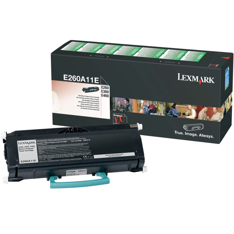 Lexmark E260A11E Return Program Black Laser Toner Cartridge image 1