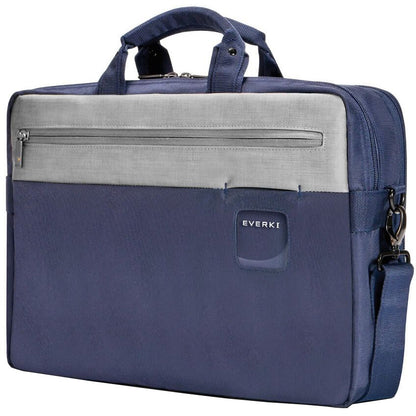 Everki Commuter 15.6” Laptop Briefcase-Navy/Ash (EVERKI EKB460N) — front view