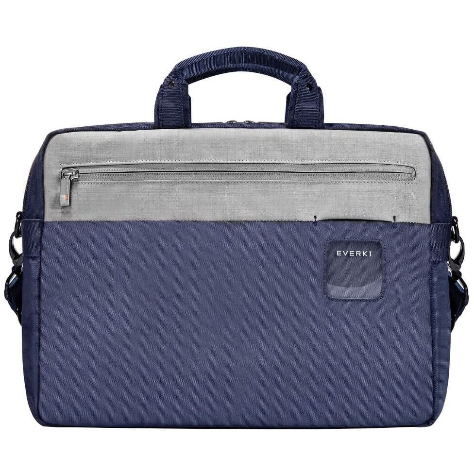 Everki Commuter 15.6” Laptop Briefcase-Navy/Ash (EVERKI EKB460N)