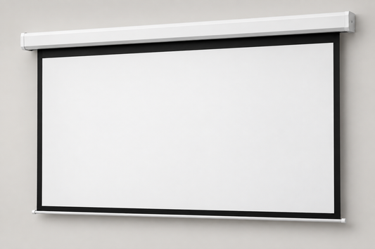 Illustrative electric projector screen image created for ElectroGuy; actual JKE9106ELS16X09 appearance may differ