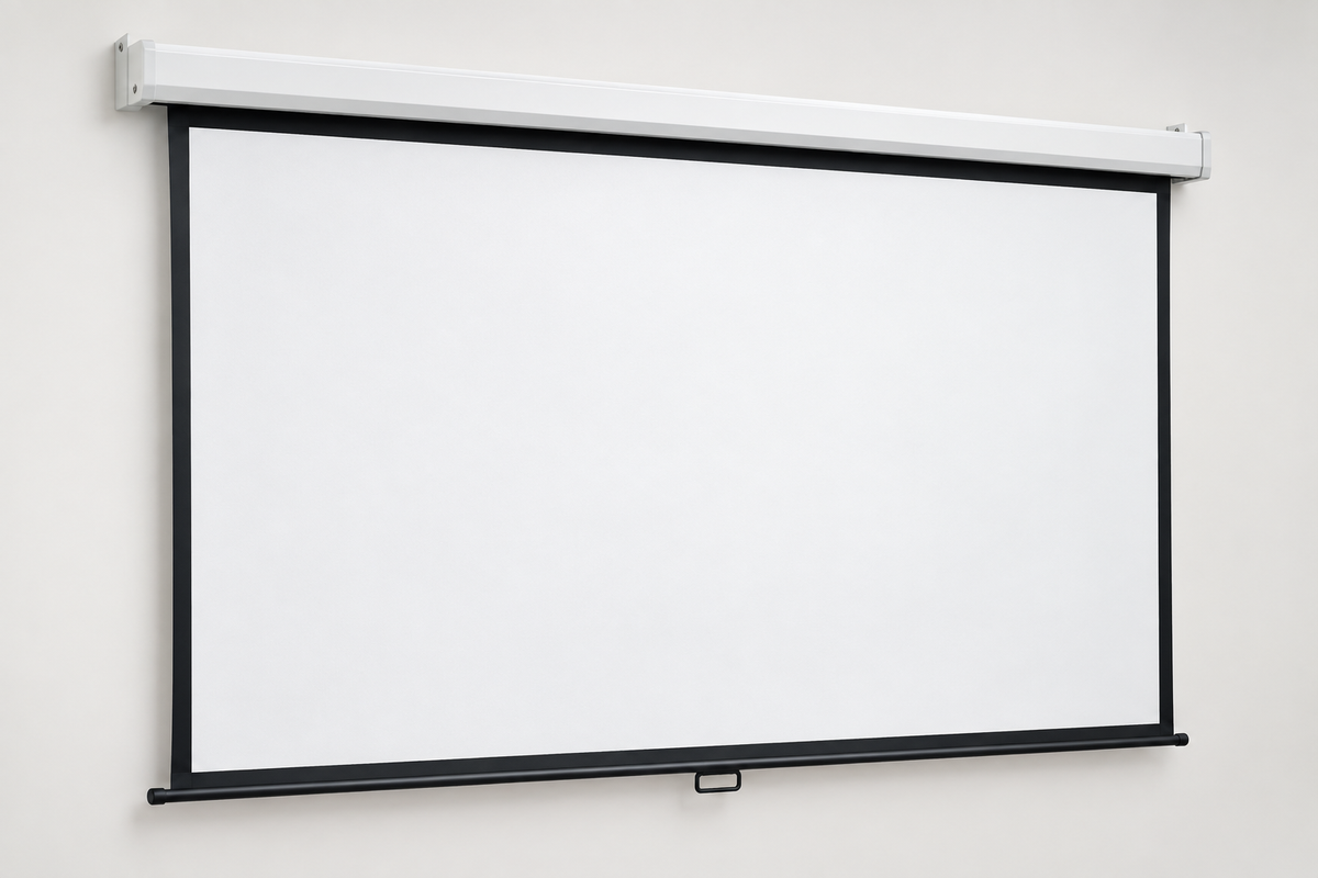 Illustrative manual projector screen image created for ElectroGuy; actual JKM10106SCMAN16X10 appearance may differ