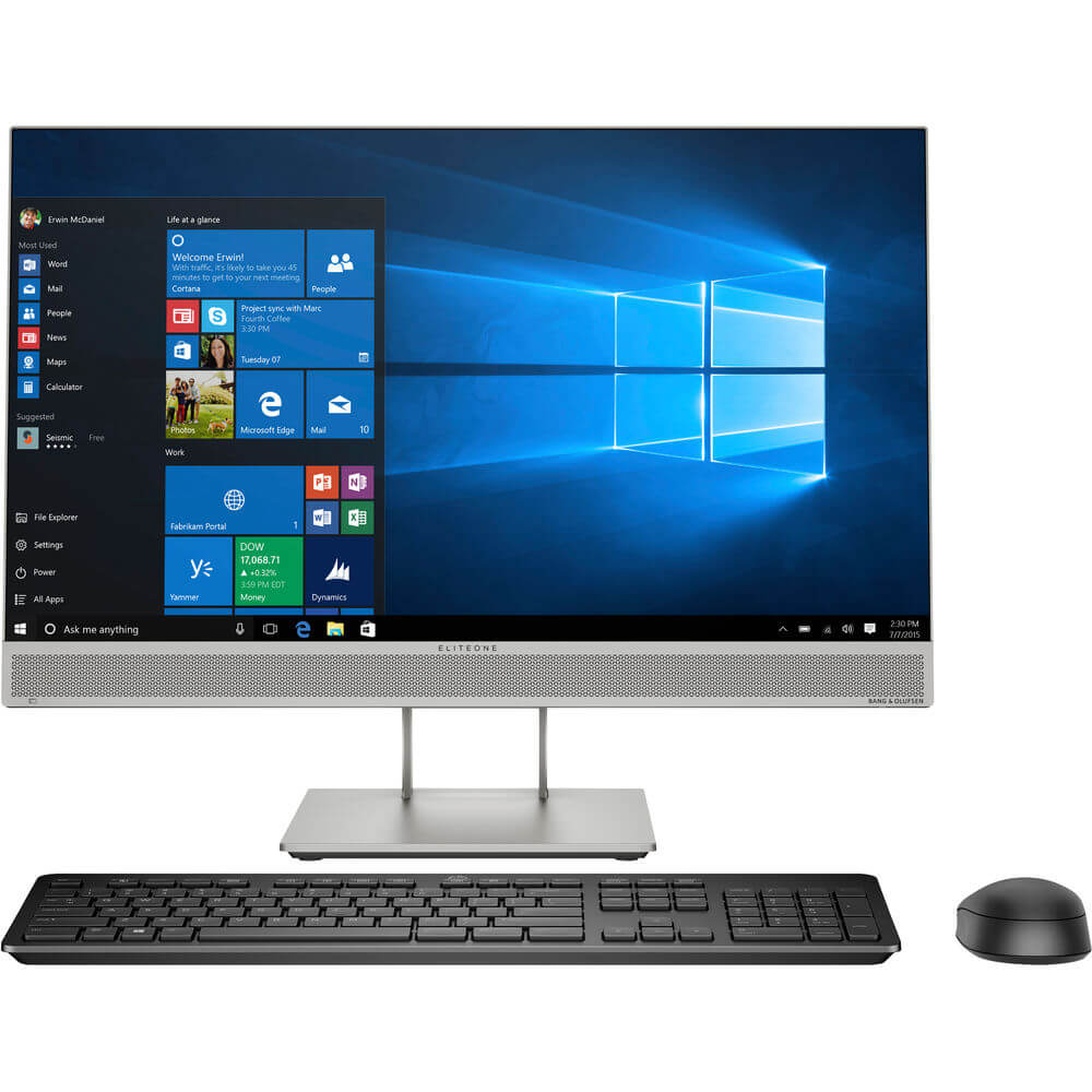 HP EliteOne 800 G5 All-in-One Touch Desktop PC – Core i7-9700 / 8GB RAM / 1TB HDD / 23.8″ FHD Touch / Win Pro 10 (7AB93EA) image 1
