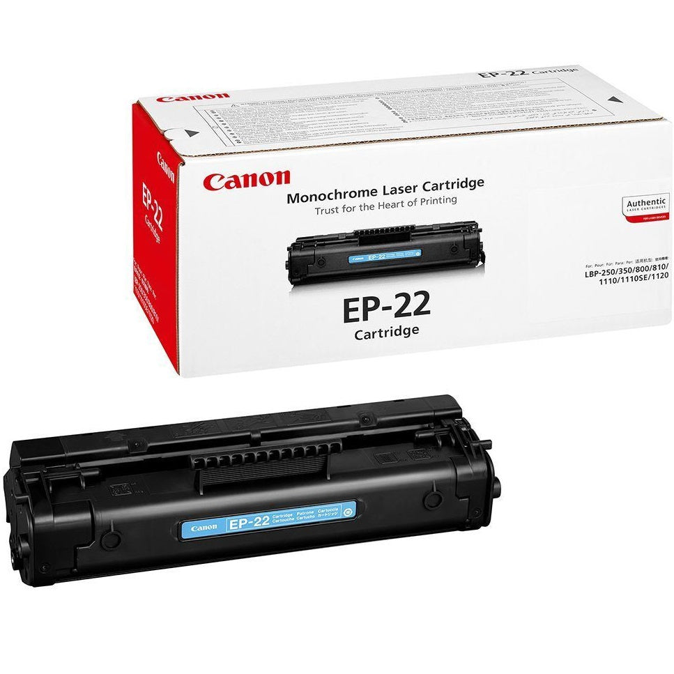 Genuine Canon EP-22 Black Laser Toner Cartridge image 1