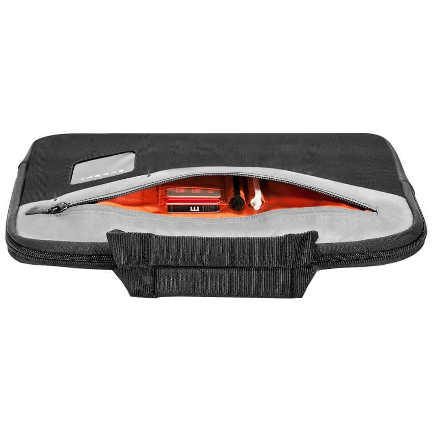 Everki EKF861S11 ContemPRO 11.6” Laptop Sleeve – Black/Ash (EVERKI EKF861S11) — side view