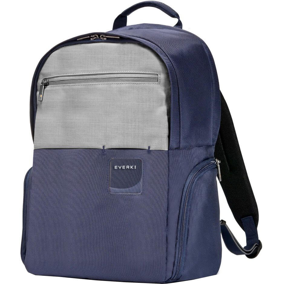 Everki ContemPRO 15.6” Commuter Laptop Backpack – Navy (EVERKI EKP160 NAVY) — side view