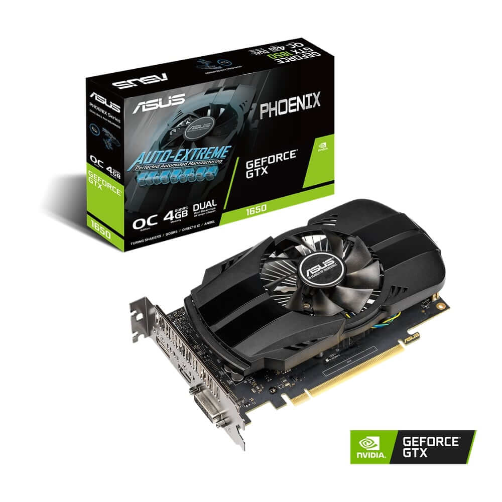 ASUS Phoenix GeForce GTX 1650 4GB GDDR5 OC Edition Graphics Card (90YV0CV0-M0NA00) image 1