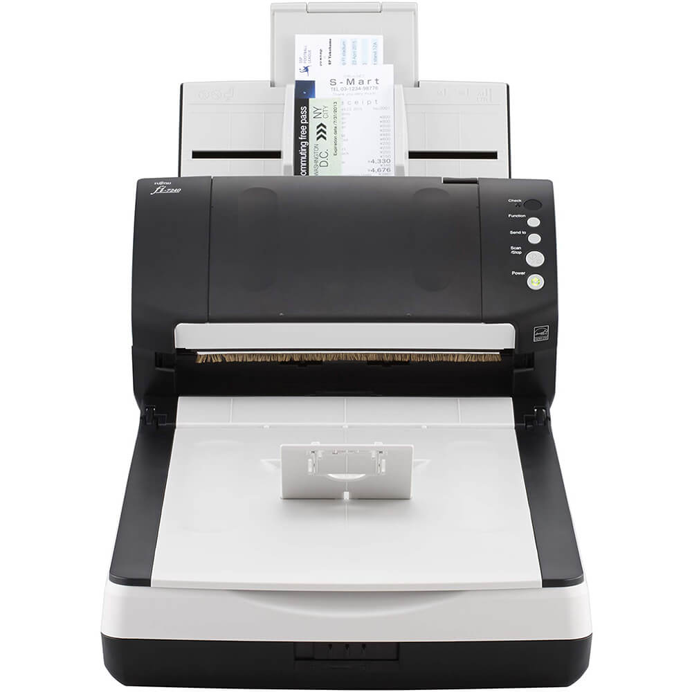 Fujitsu 40ppm / 80ipm Duplex A4 ADF And Flatbed Document Scanner (fi-7240) image 1