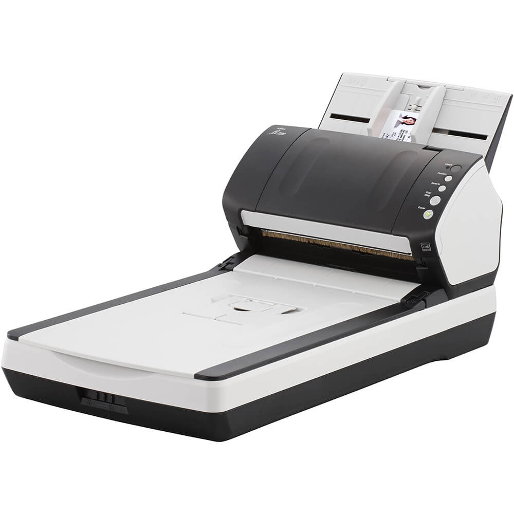 Fujitsu 40ppm / 80ipm Duplex A4 ADF And Flatbed Document Scanner (fi-7240) image 3