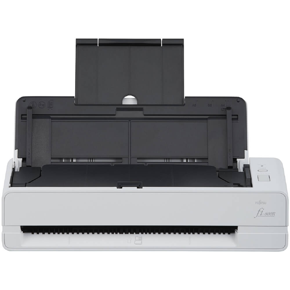 Fujitsu 40ppm/80ipm A4 Duplex ADF + Single Feed (Return Scan) USB 3.2 LED Workgroup Scanner (FI-800R) image 1