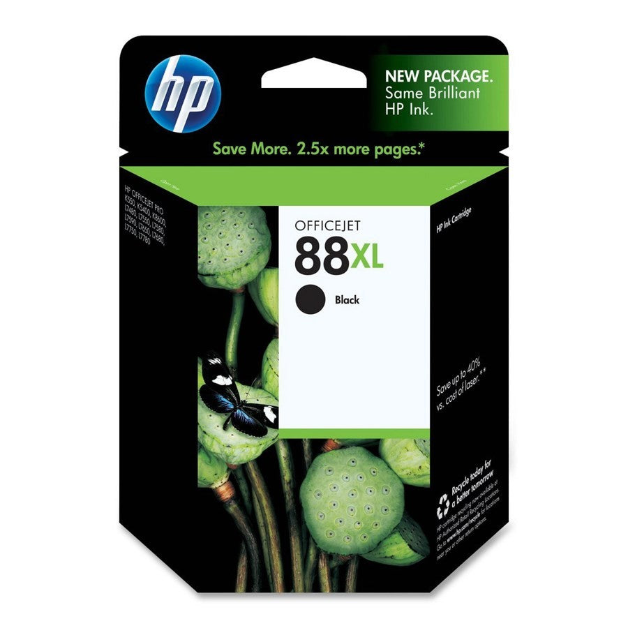 HP 88XL Black OfficeJet Ink Cartridge (C9396AE) image 1