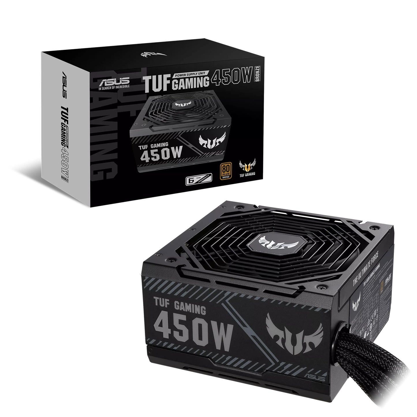 ASUS TUF 450W 80+ Bronze Certified Gaming Power Supply (90YE00D3-B0NA00) image 1