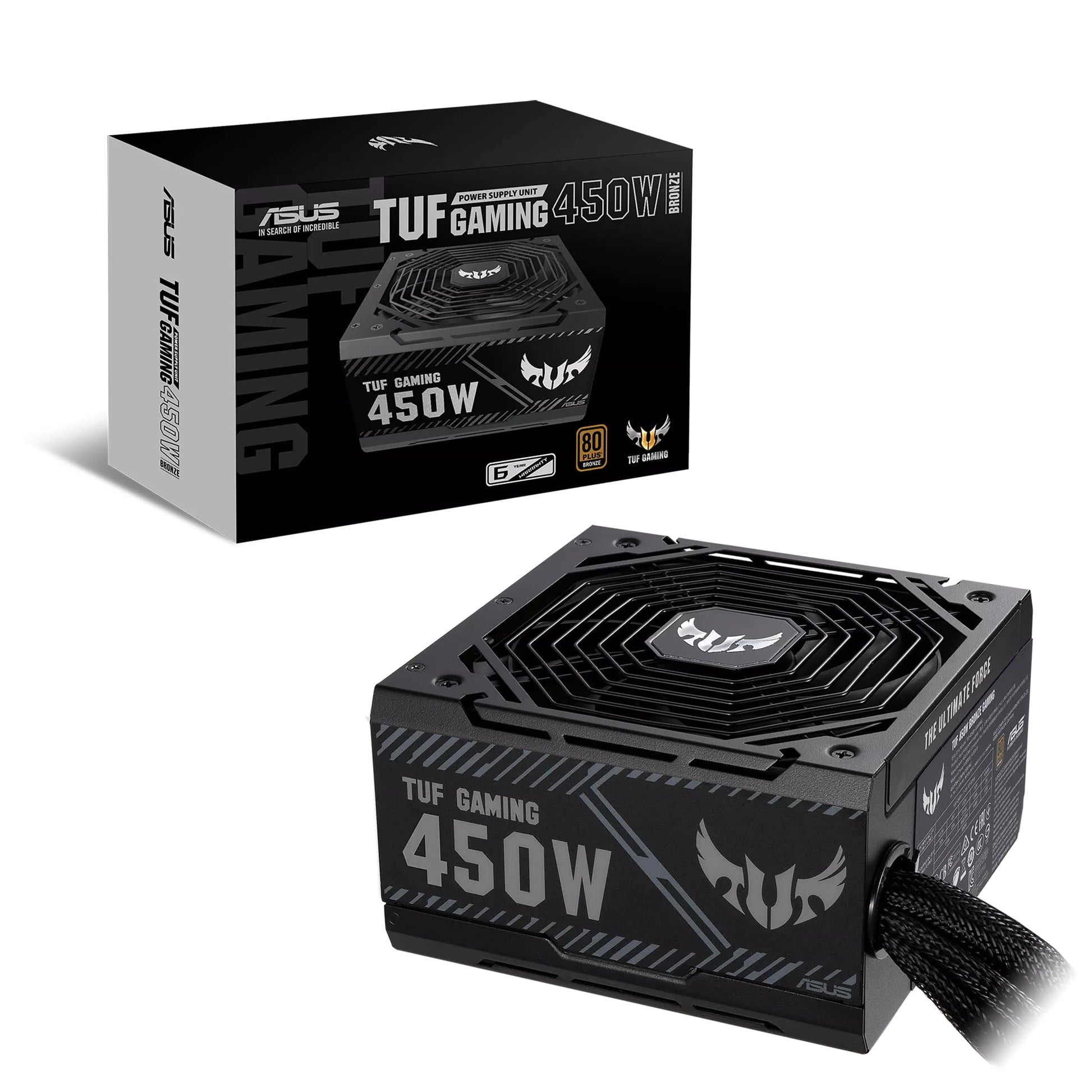 ASUS TUF 450W 80+ Bronze Certified Gaming Power Supply (90YE00D3-B0NA00) image 1